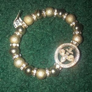 Gold costume bracelet